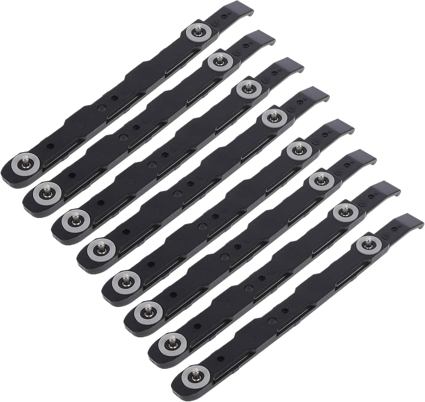 Secure & Easy: 8 Pack Black HD Mounting Rails by Eshylala