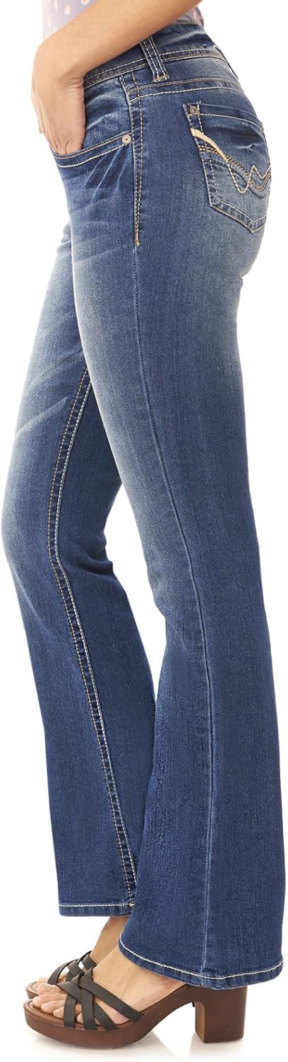 WallFlower Women's Legendary Bootcut Mid-Rise Jeans for All Sizes