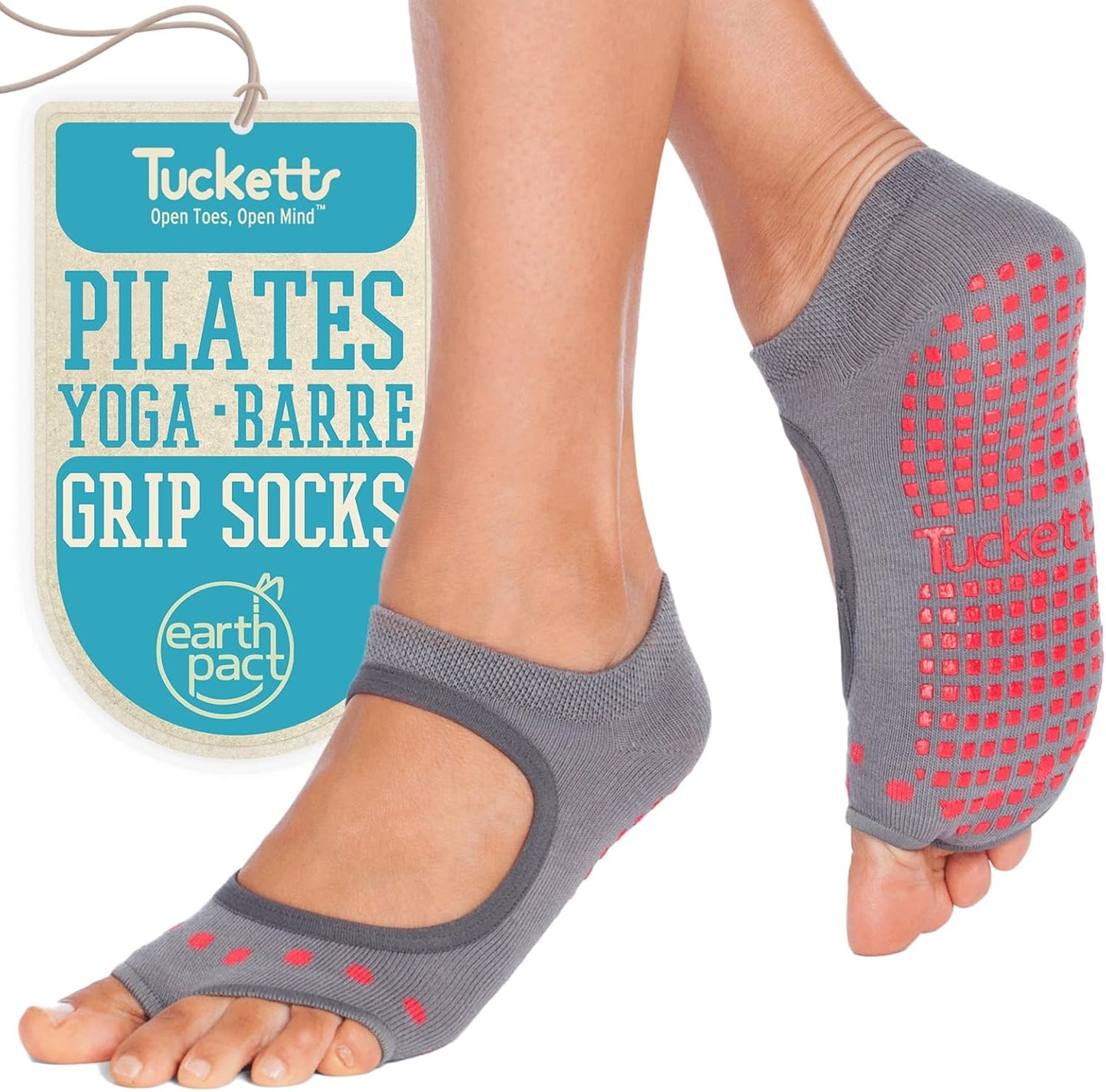 Non-Slip Toeless Pilates Socks for Barefoot Workouts