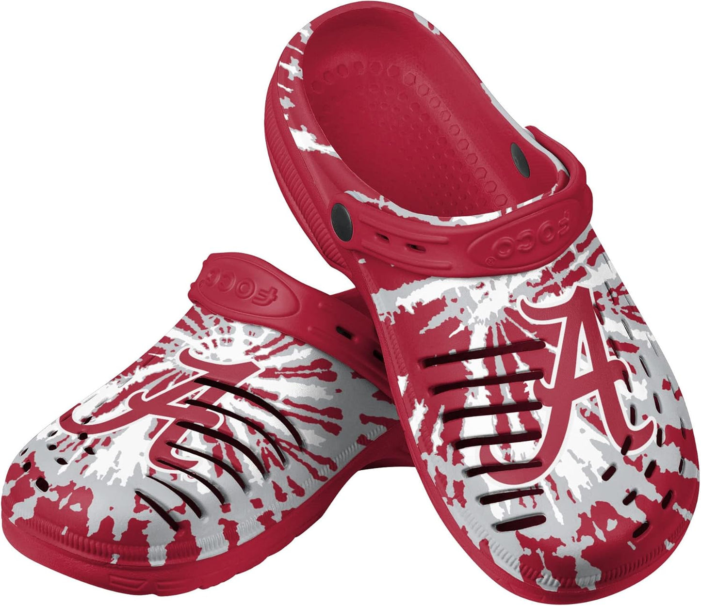 FOCO Men's NCAA College Team Logo Garden Water Sandals Shoes