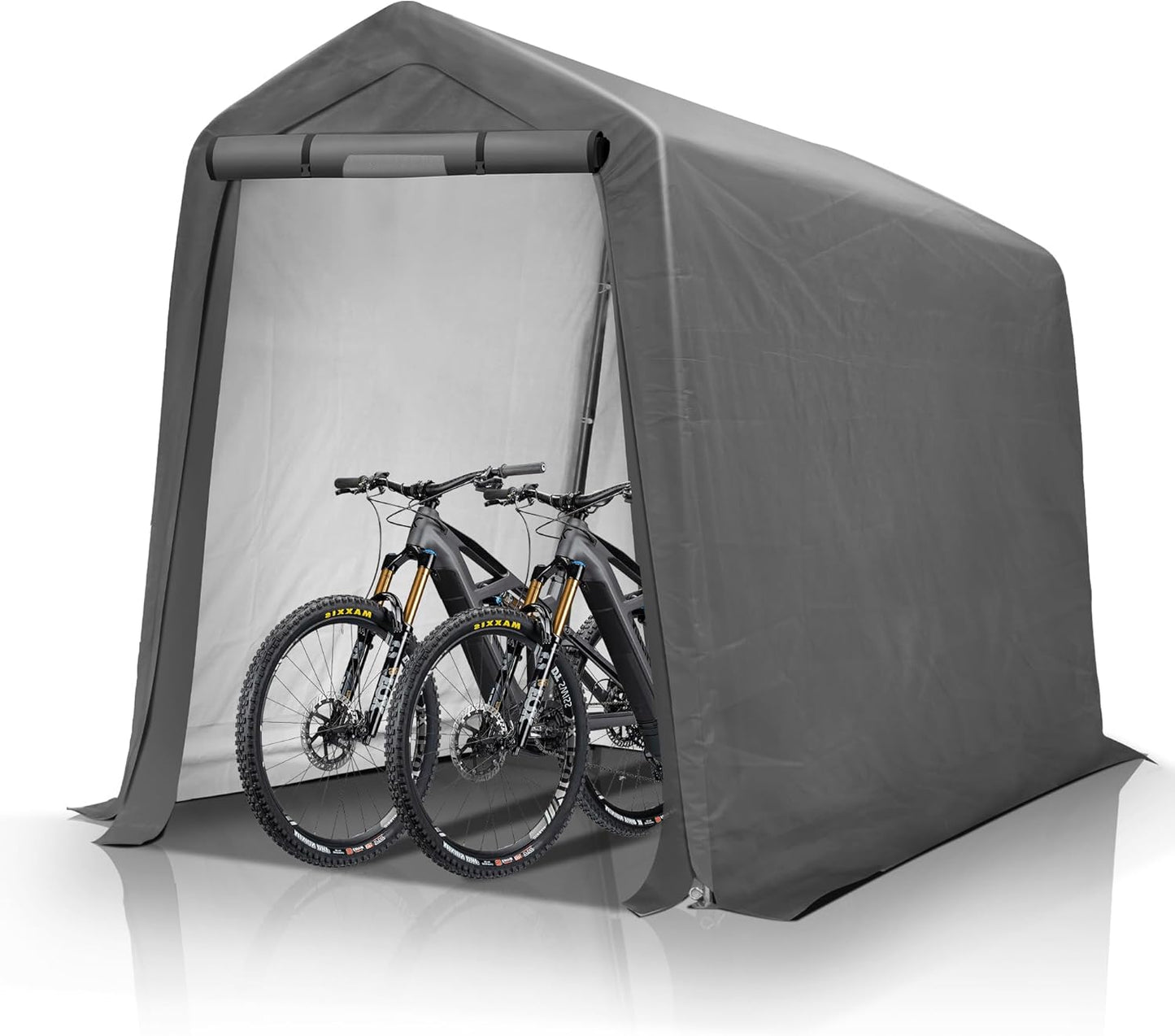 GARTOO 6ft x 7ft Outdoor Storage Shelter Shed for Bikes and More