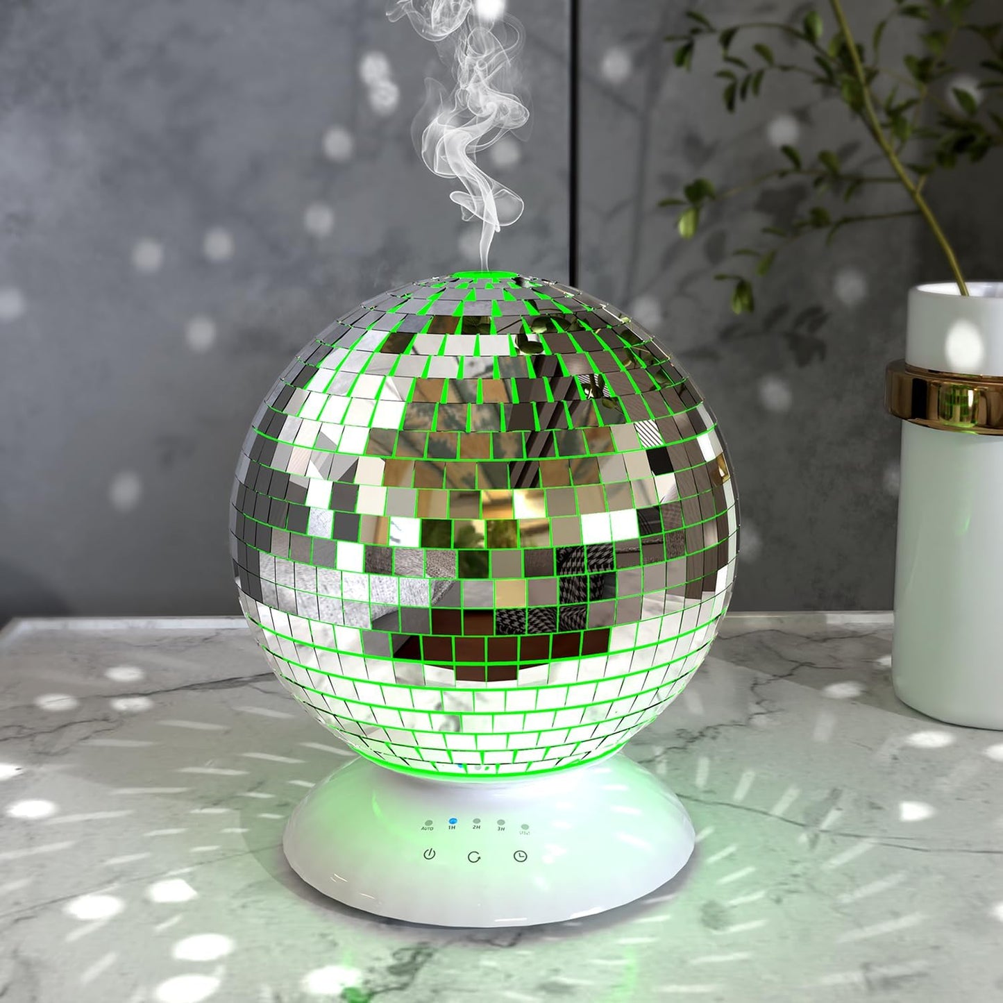 Disco Ball Essential Oil Diffuser with Mood Light & Timer