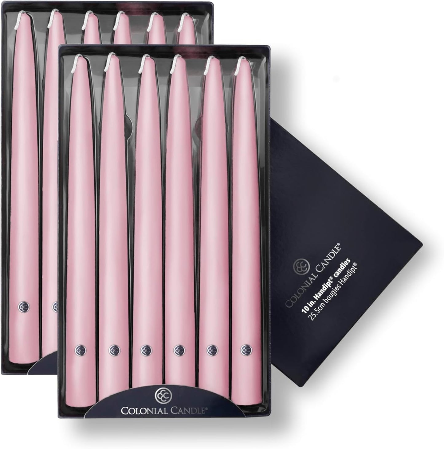 Persian Pink Unscented Taper Candles for Elegant Occasions
