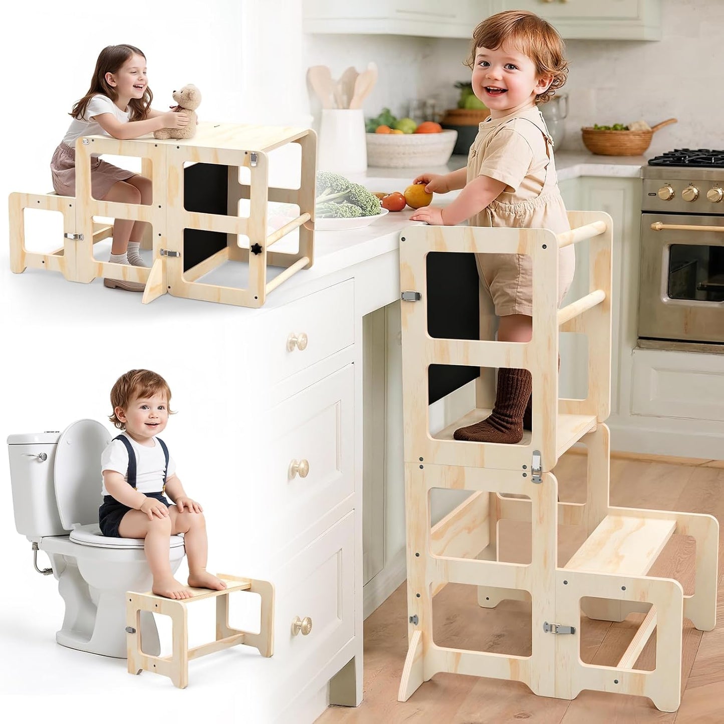 Toddler Kitchen Step Stool for Safe and Fun Learning Adventures