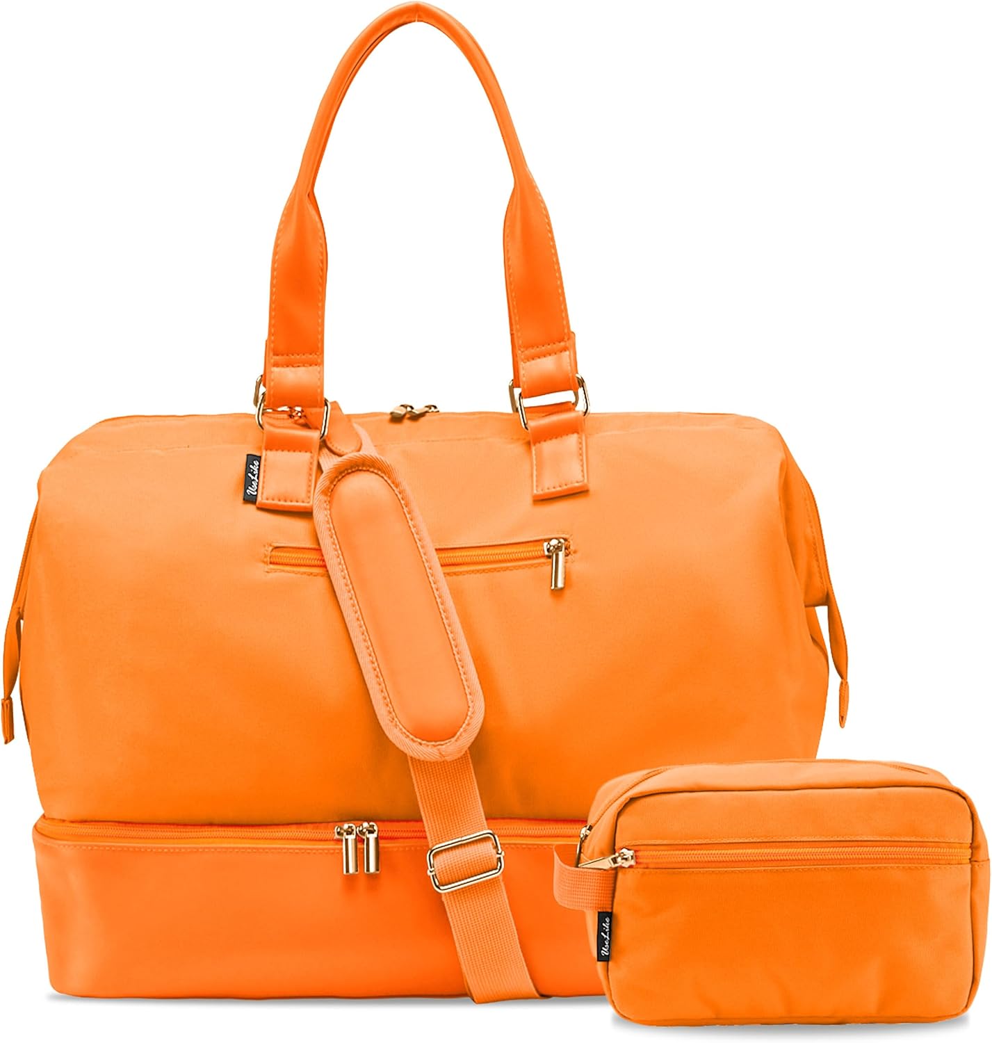 Large Travel Duffel Bag with Shoe Compartment for Women