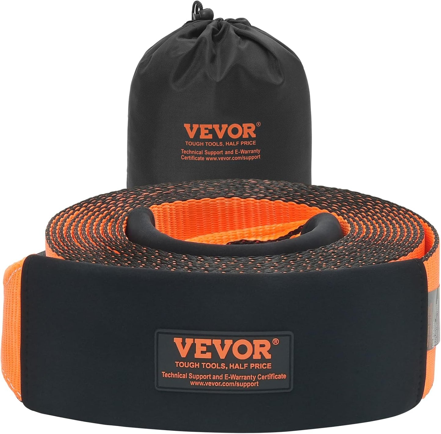 VEVOR Heavy Duty Tow Straps 4in x 30ft for Off Road Recovery