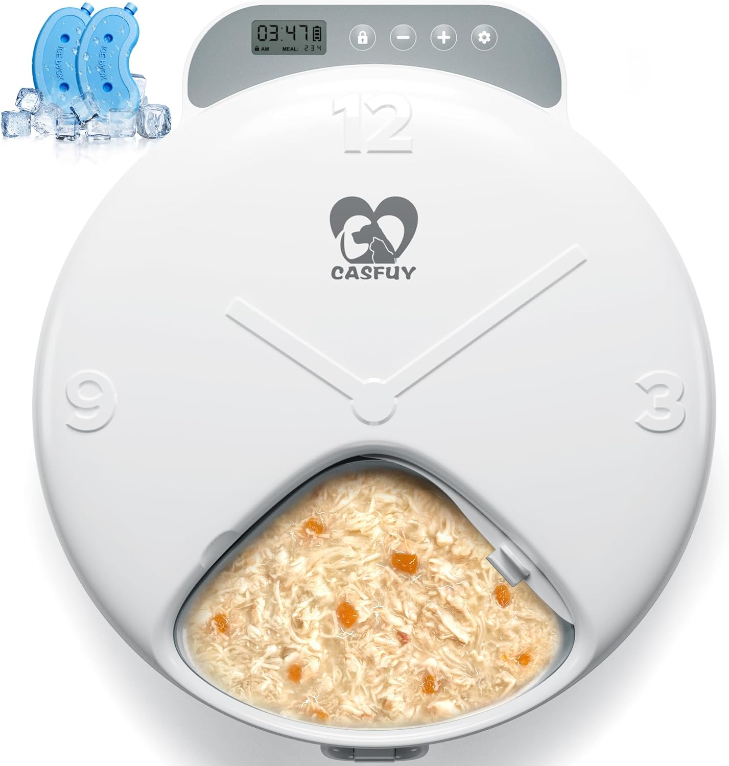 Casfuy Automatic Cat Feeder for Stress-Free Pet Feeding