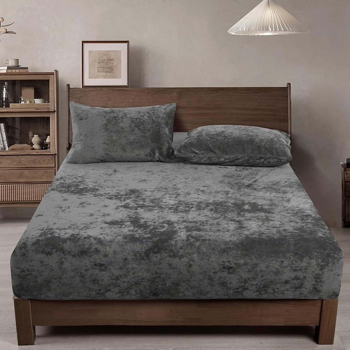 PHF Truly Velvet Fitted Sheet King Size for Ultimate Comfort