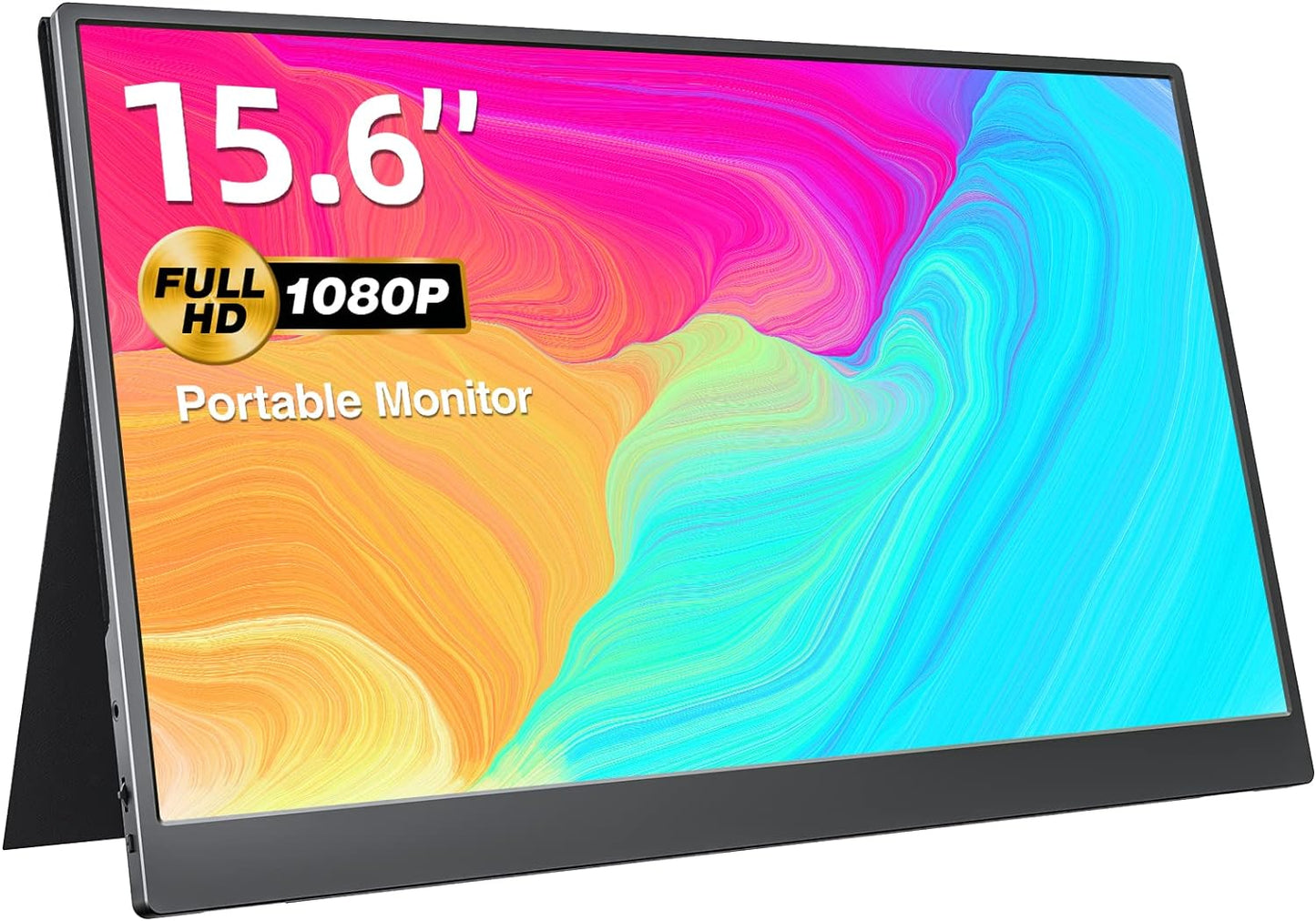 Compact 15.6 FHD Portable Monitor | HDMI/USB-C | Travel Ready!