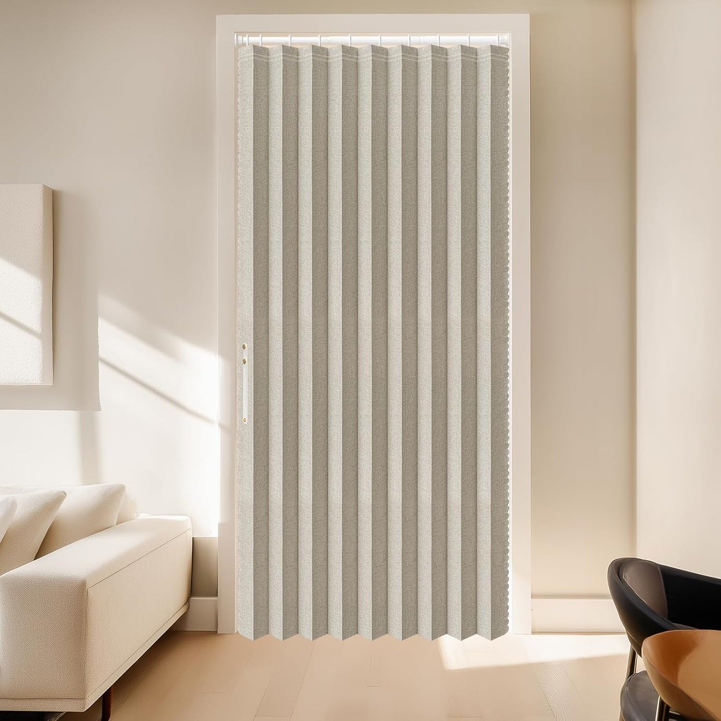 AJAZZ 100% Blackout Door Curtain for Bedroom and Living Room