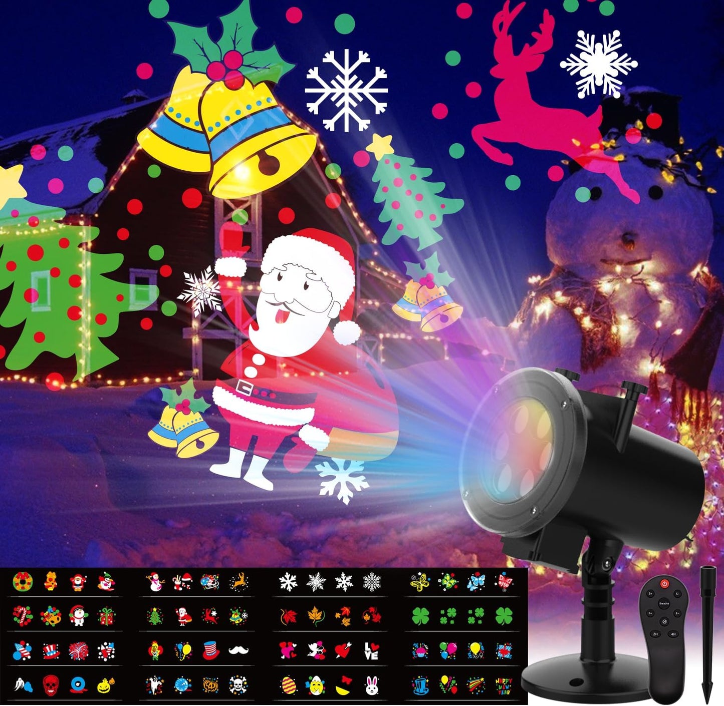 Multi-Holiday LED Projector - Celebrate Every Occasion!
