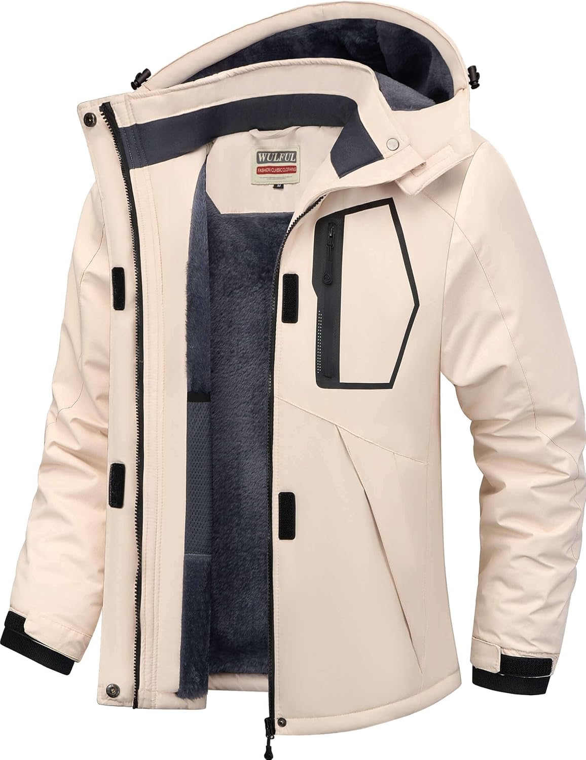 WULFUL Women's Waterproof Ski Jacket for Winter Sports and Fun