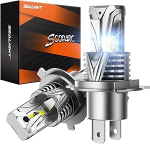 SEALIGHT Brightest H4 9003 HB2 Bulbs for Superior Visibility
