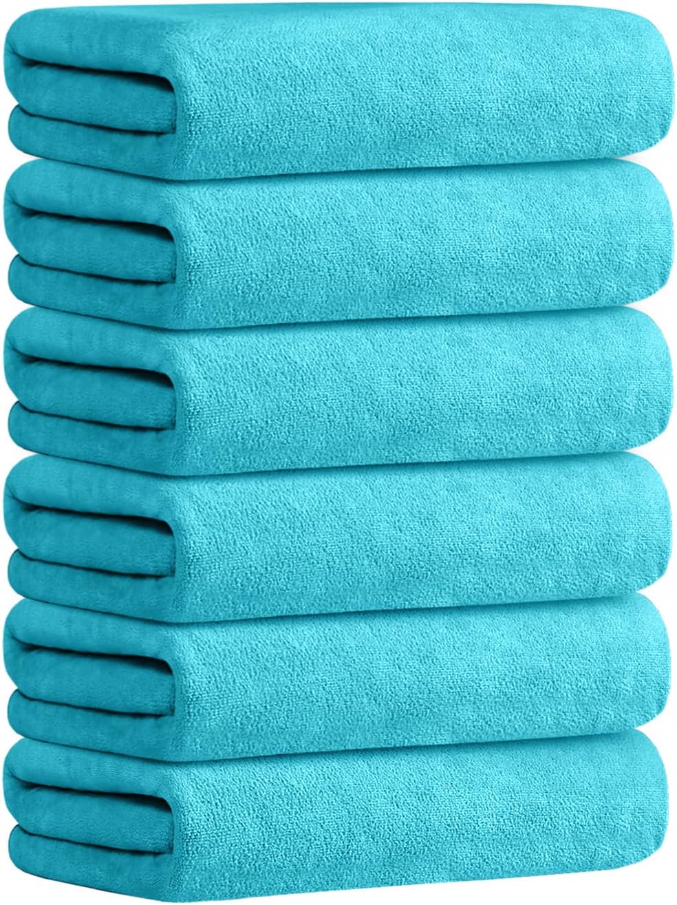JML Microfiber Bath Towels Set 6 Pack - Extra Absorbent