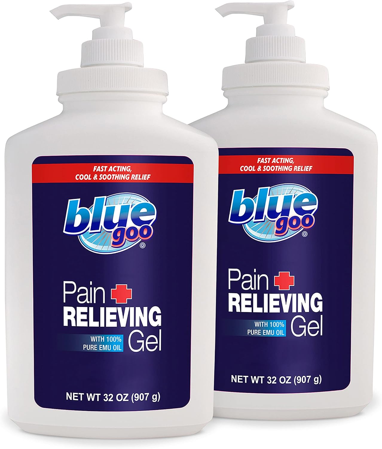 Blue Goo Pain Relieving Gel for Fast-Acting Muscle Relief