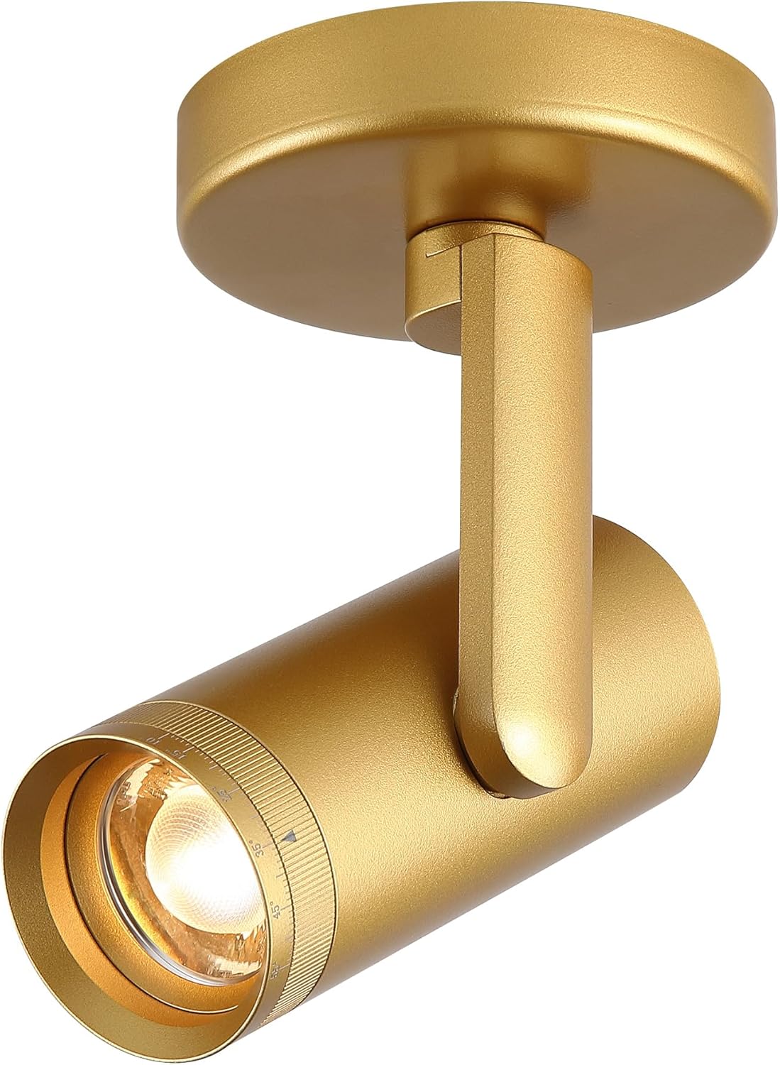 12W LED Gold Dimmable Zoomable Ceiling Spotlight for Home