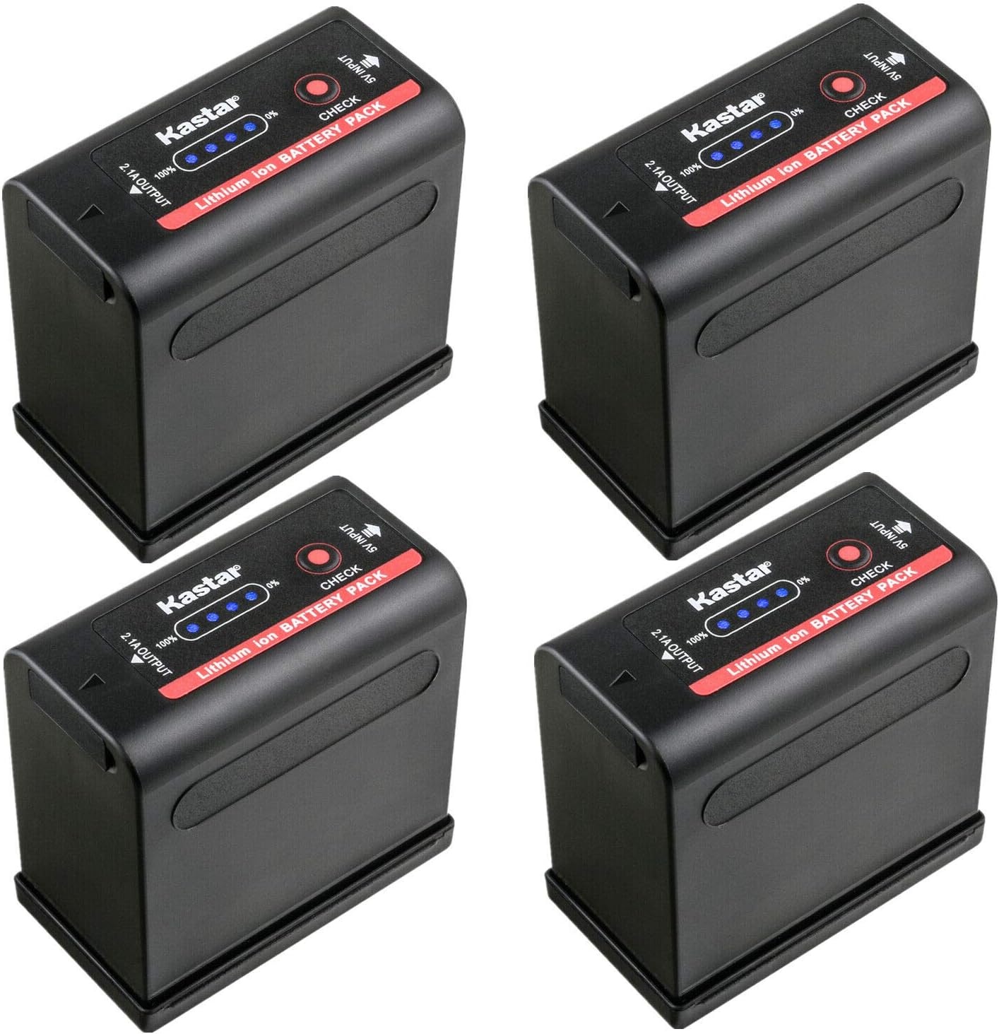 Kastar 4-Pack BP-980GPRO Battery for RED Komodo 6K Camera