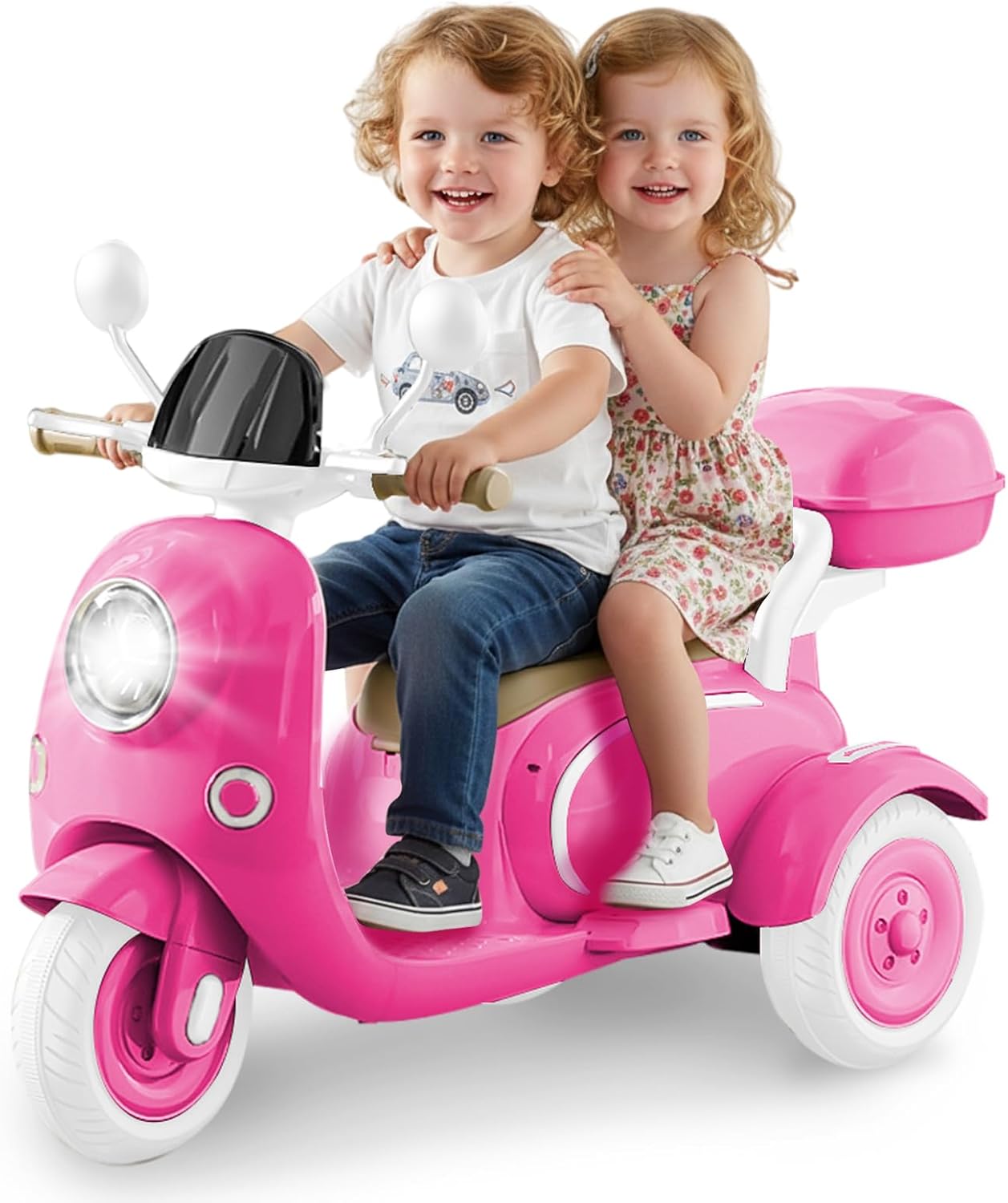 Kids Electric Motorcycle for 3 Year Old Girls - 3-Wheel Ride On