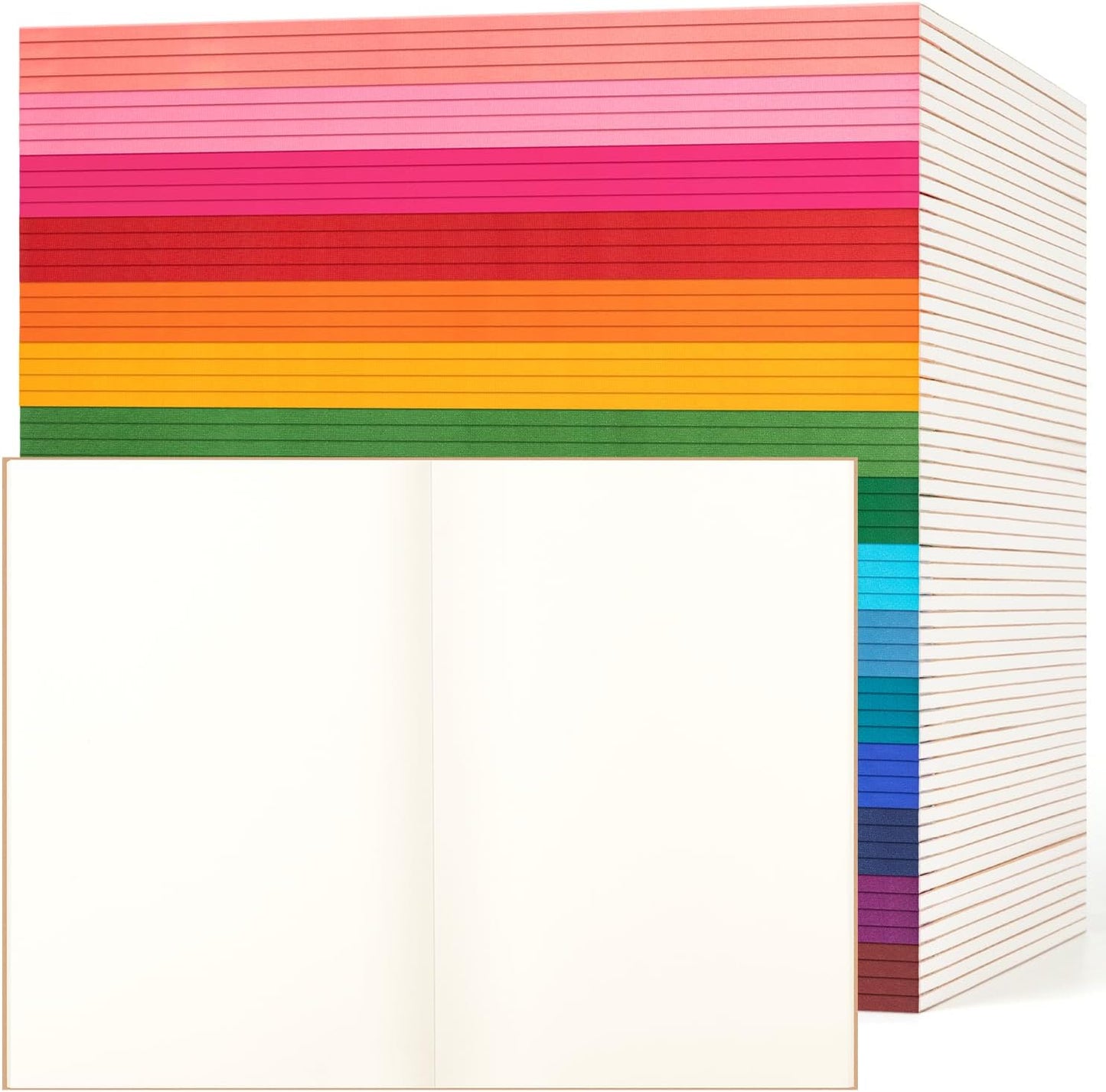 60 Pack Blank Composition Notebooks for School and Office Use