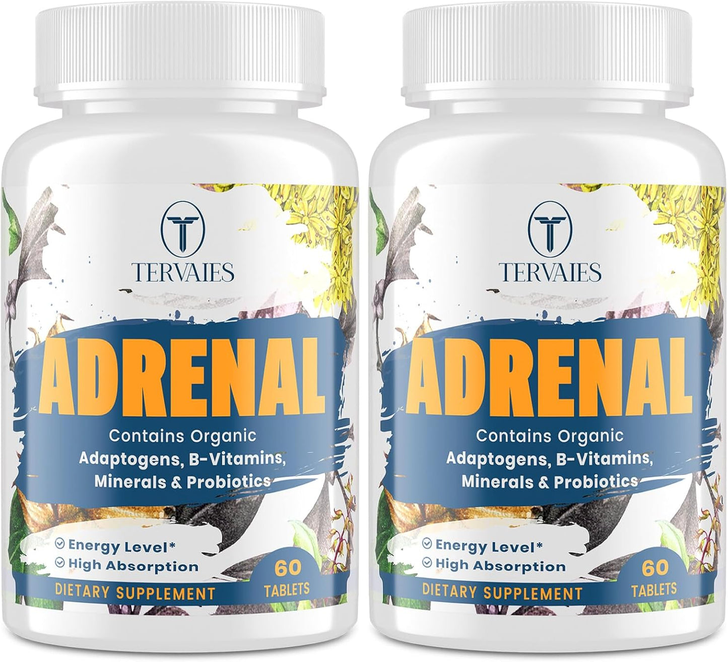 Adrenal Support Adaptogens Herbs Supplements for Energy & Mood