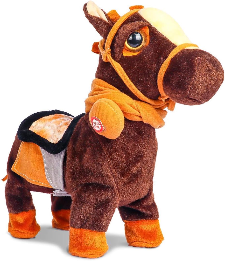 Interactive Walking Pony Toy for Kids - Smalody Plush Pet Horse
