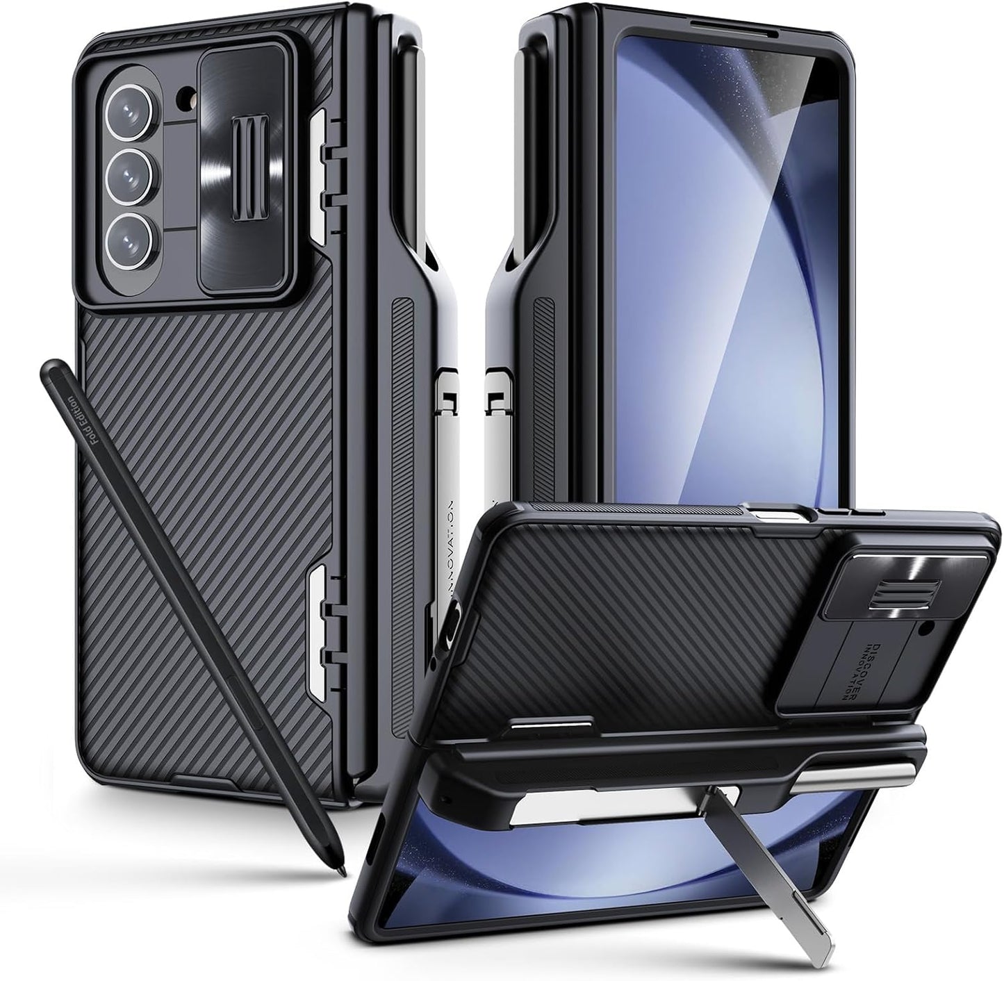 Nillkin Galaxy Z Fold 5 Case with S Pen Holder and Kickstand