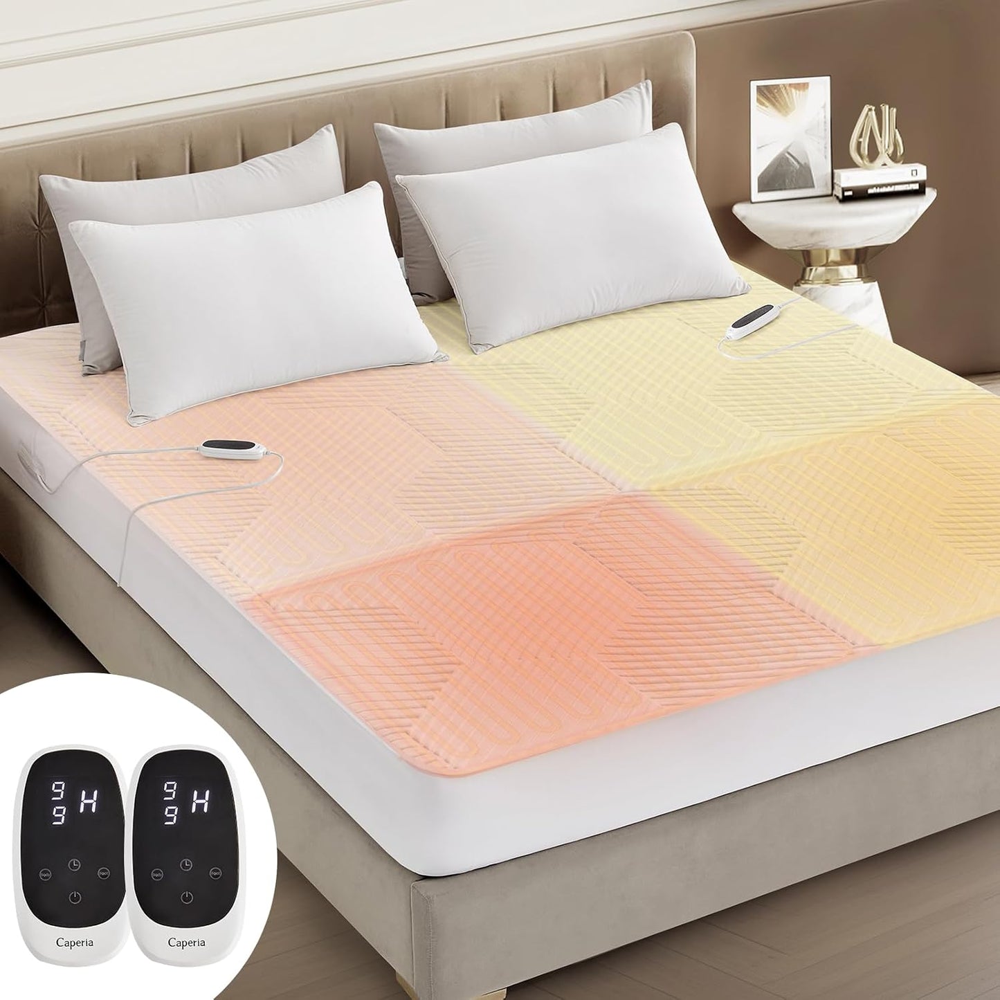 Multizone Waterproof Heated Mattress Pad for Ultimate Comfort