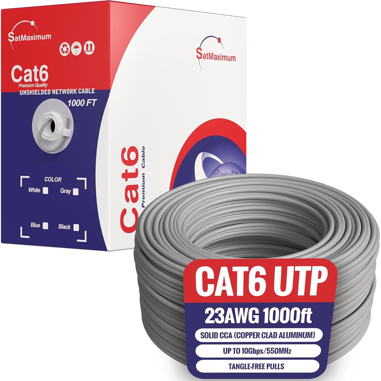 High Speed CAT6 Cable 1000ft for Reliable Network Performance