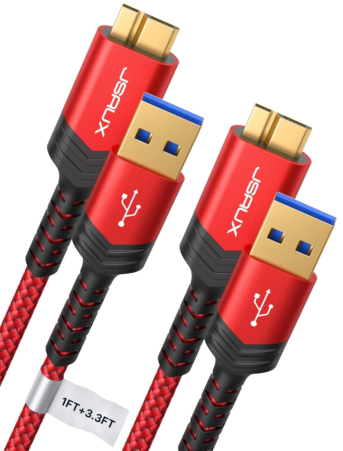 Fast Data Transfer: JSAUX USB 3.0 Hard Drive Cable Set