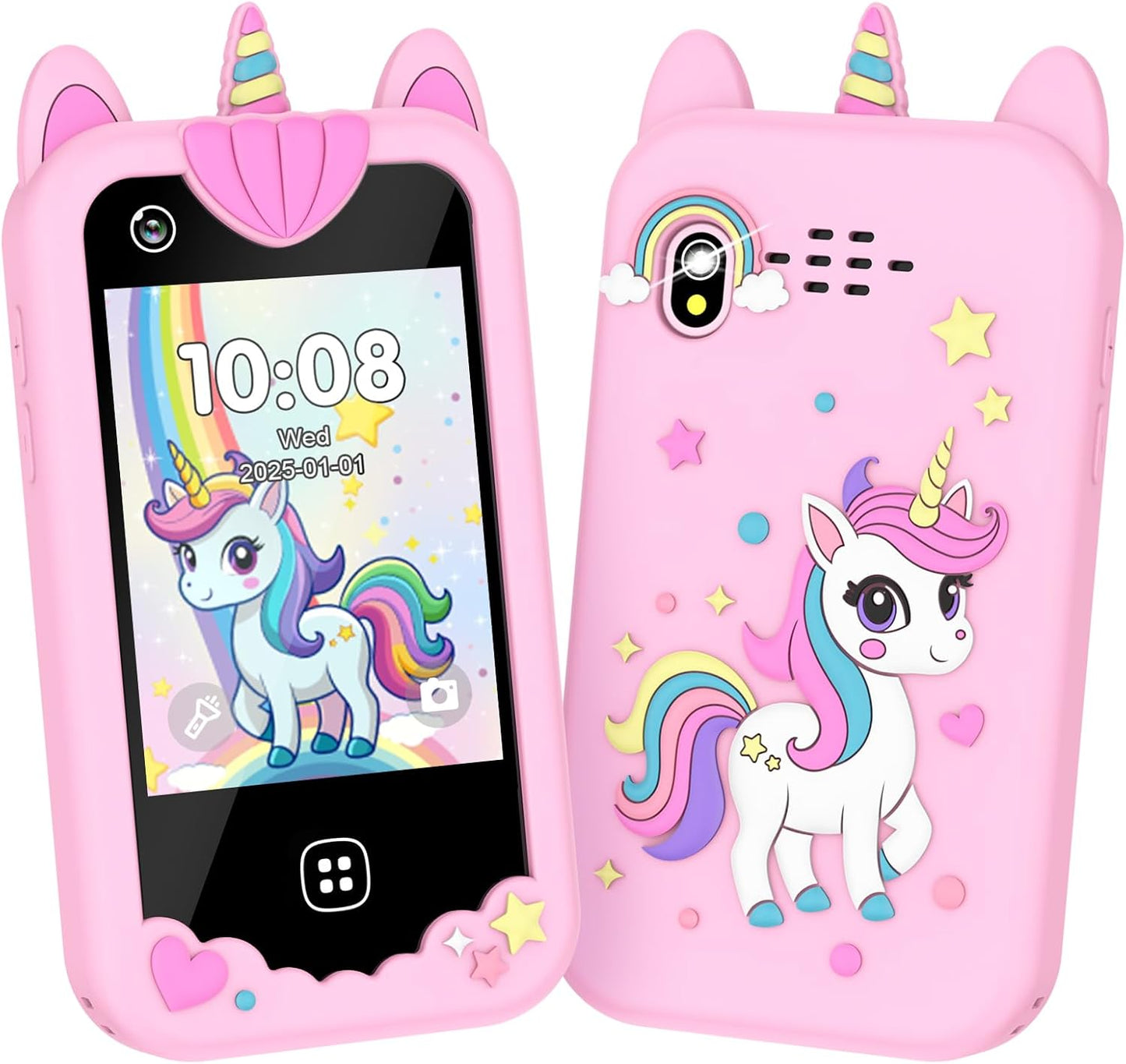 Yiphun Kids Smart Phone: Dual Camera, 17 Games, Music Player - Perfect Toddler Learning Gift!