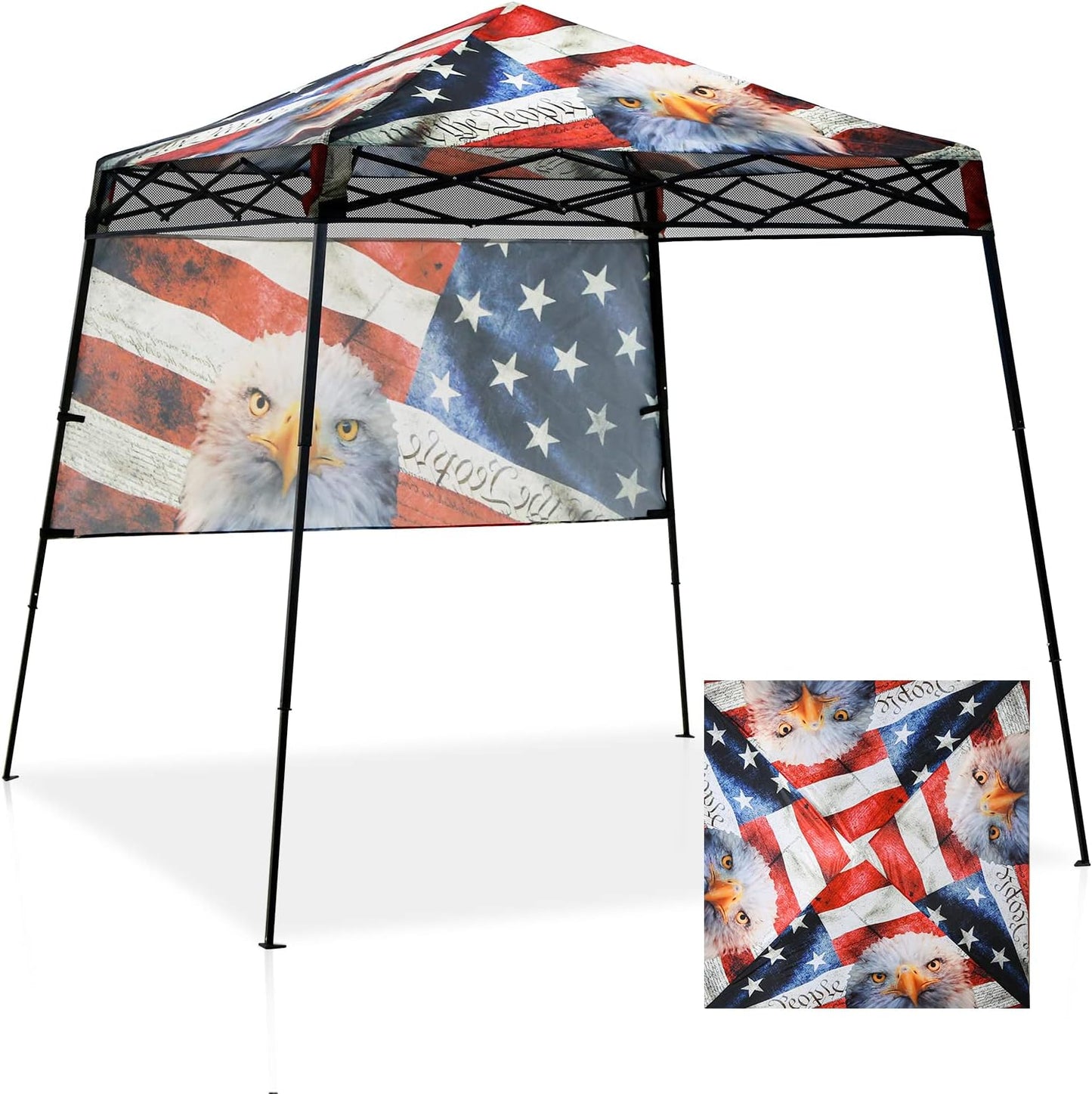 EAGLE PEAK 8x8 Pop Up Canopy Tent for Beach and Camping