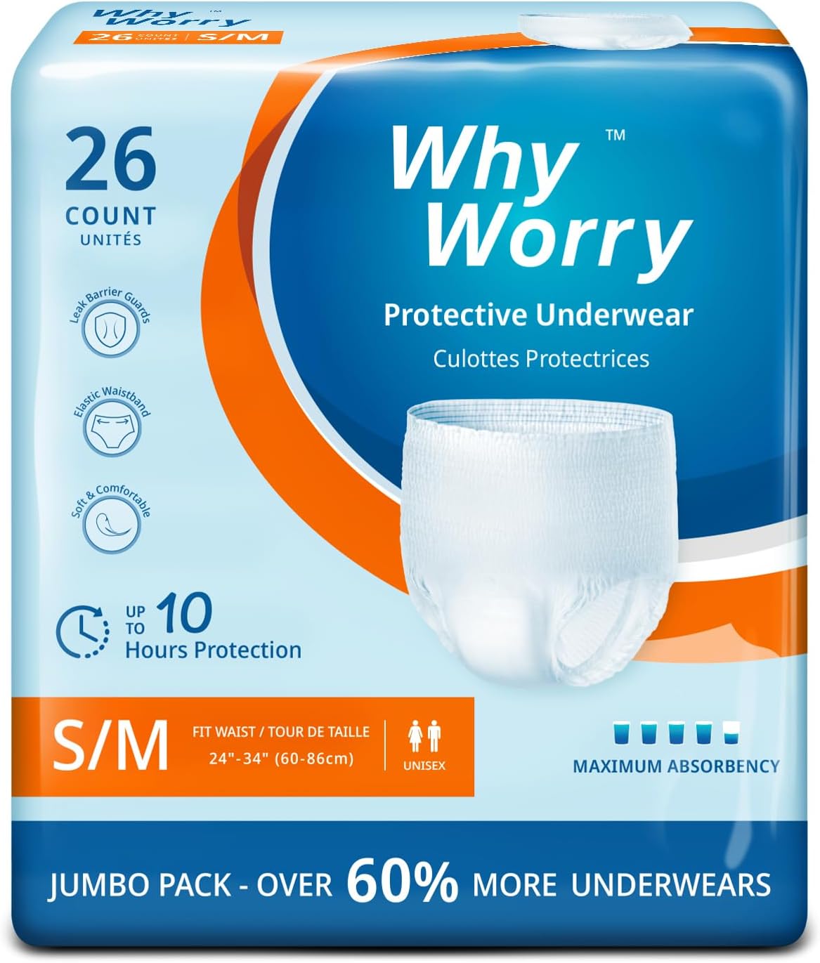 Overnight Leakproof Pull Ups | Small/Medium | 26 Count