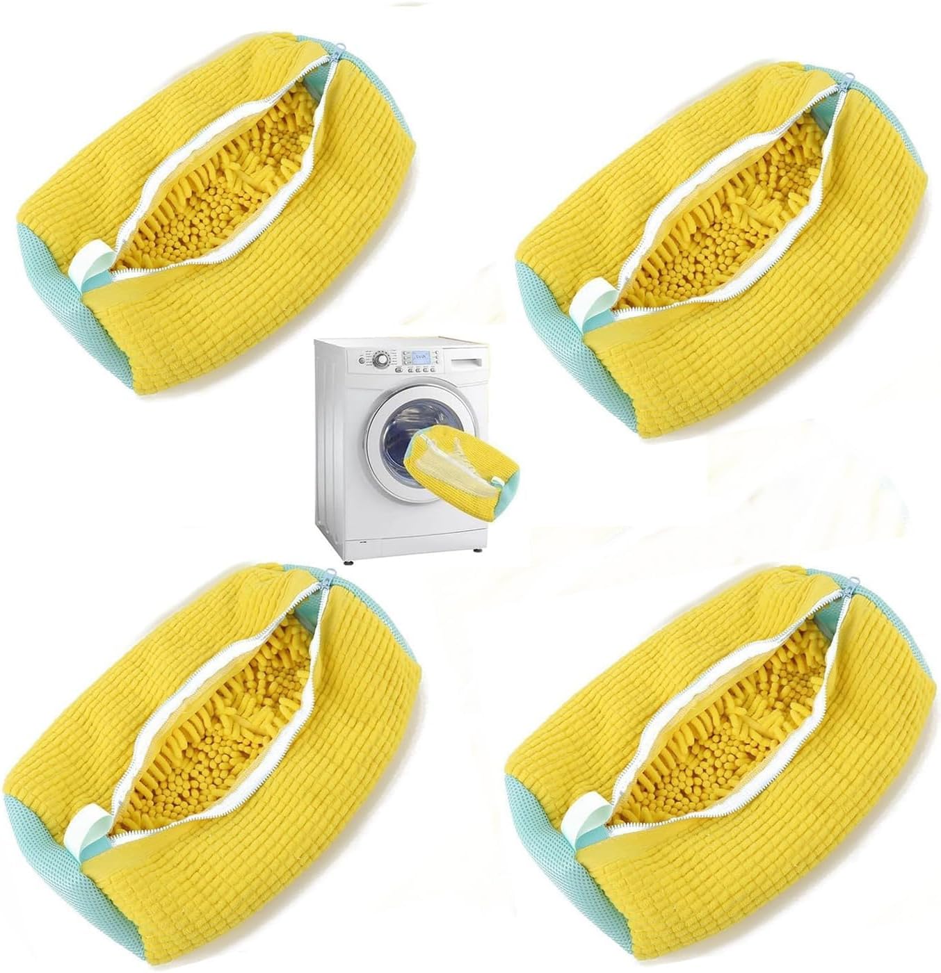 Laundry Shoe Bags for Washing Machine - 4Pcs Reusable Bags