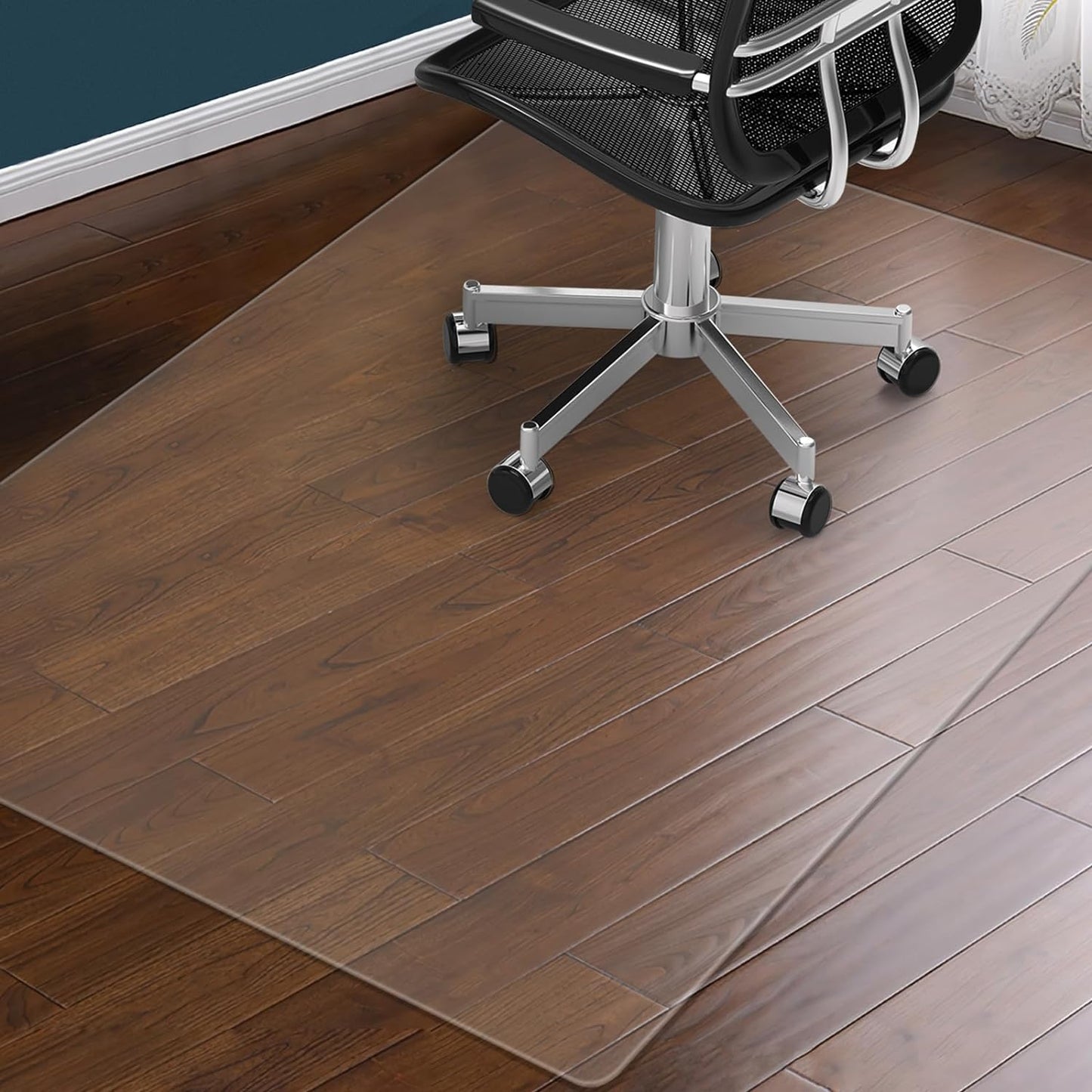 Protective Clear Chair Mat: Easy Glide, Heavy Duty