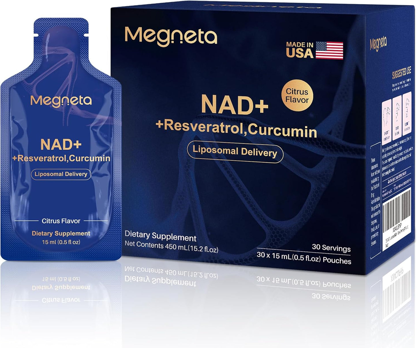 Liposomal NAD+ Supplement with Resveratrol for Energy Boost