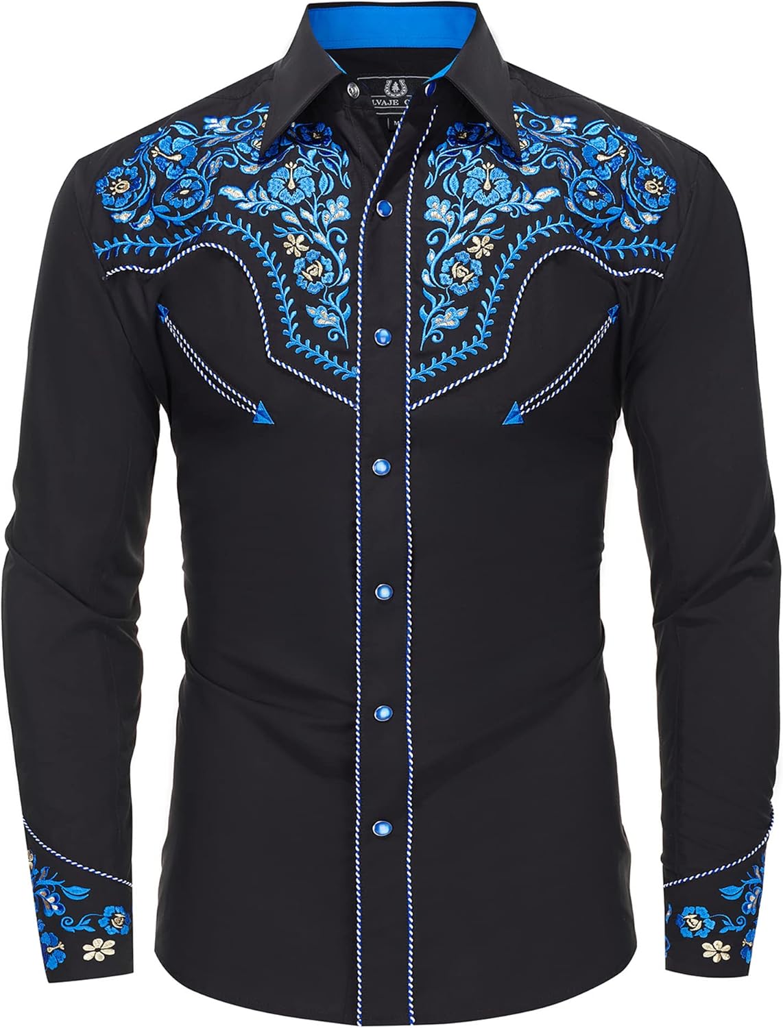 Western Embroidered Cowboy Shirts for Men - Stylish Casual Wear