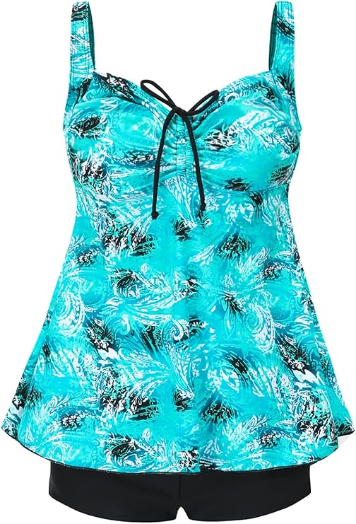 DANIFY Plus Size Swimsuit for Women with Tummy Control Design