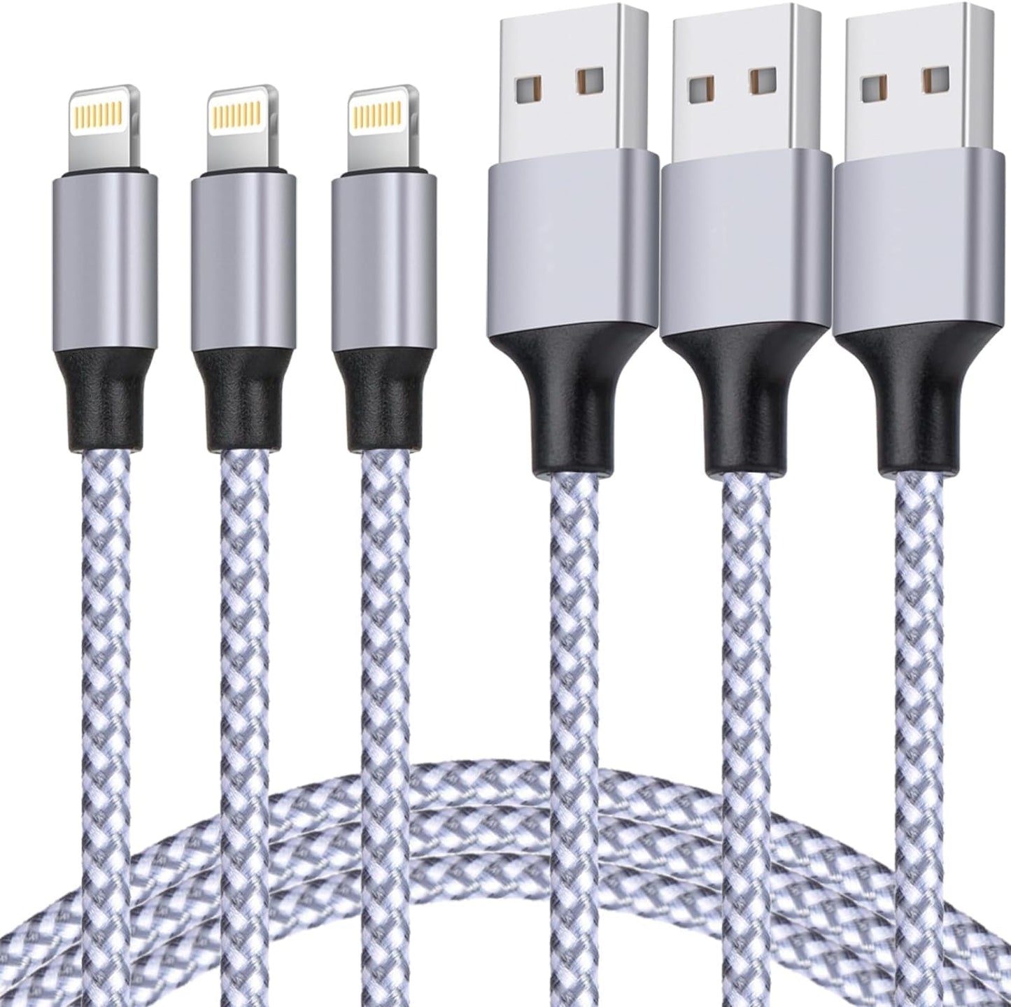 MFi Certified TAKAGI Lightning Cable Trio - Lightning Fast Charging!