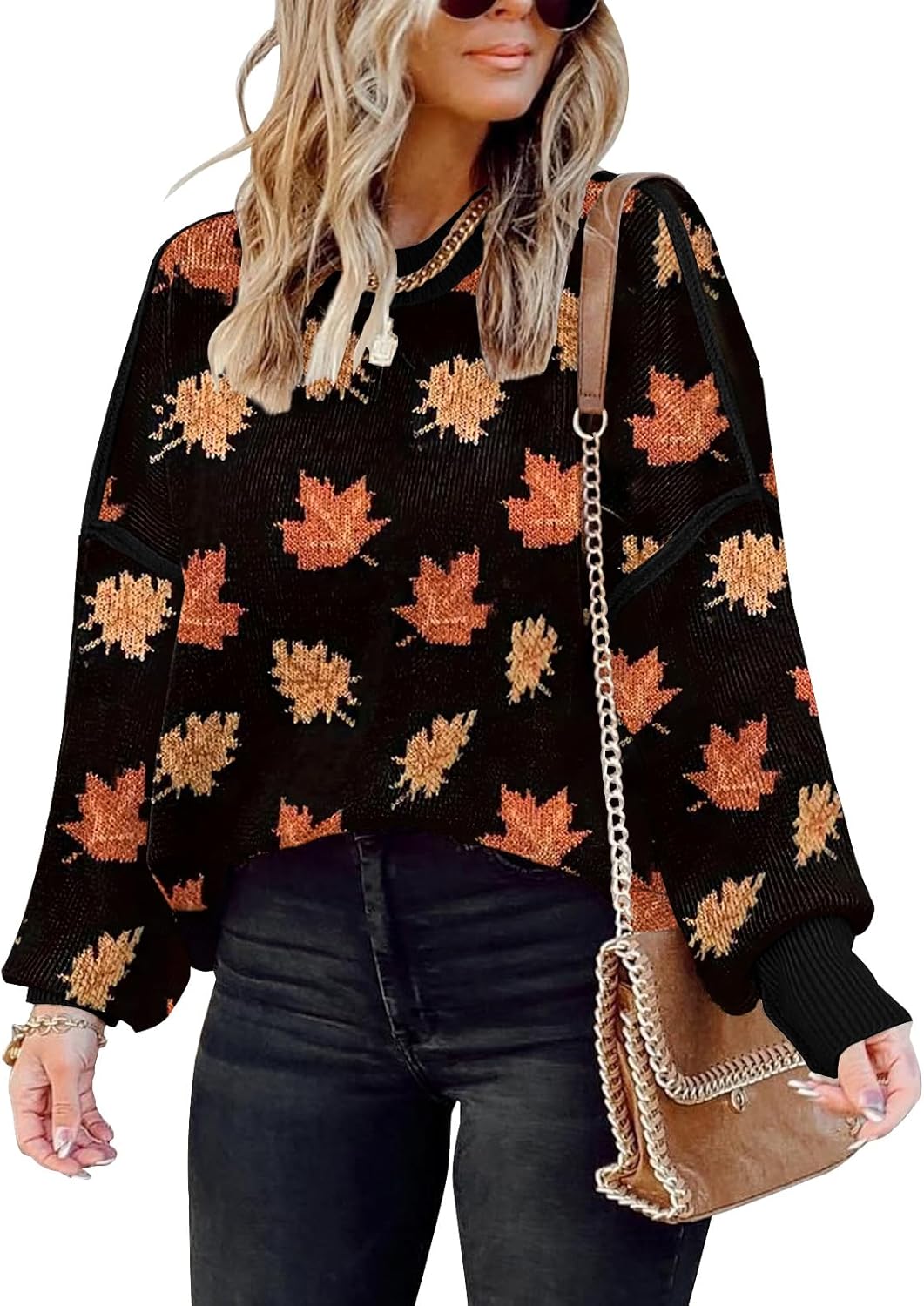 ETCYY Womens Oversized Sweaters for Trendy Fall Fashion 2025