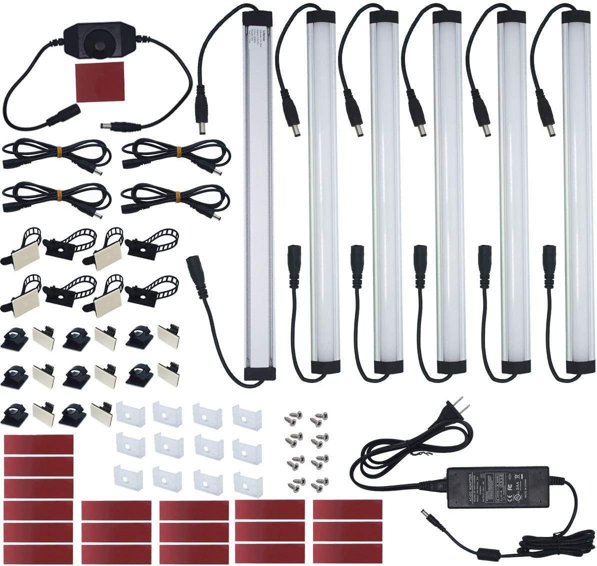 Under Cabinet LED Lighting Kit for Kitchen and Closet Use