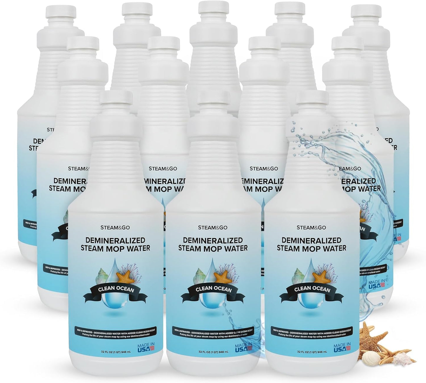Steam & Go Demineralized Water for Multi-Surface Cleaning
