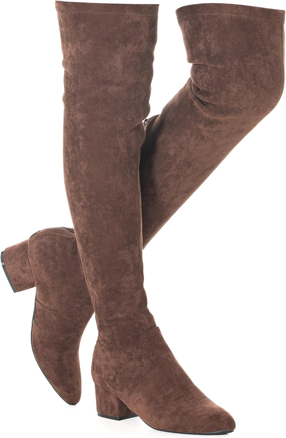 Mtzyoa Thigh High Block Heel Boot for Women - Stylish Comfort