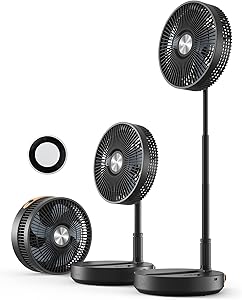 Koonie Portable Fan - 10 Inch Cordless Quiet Fan for Travel