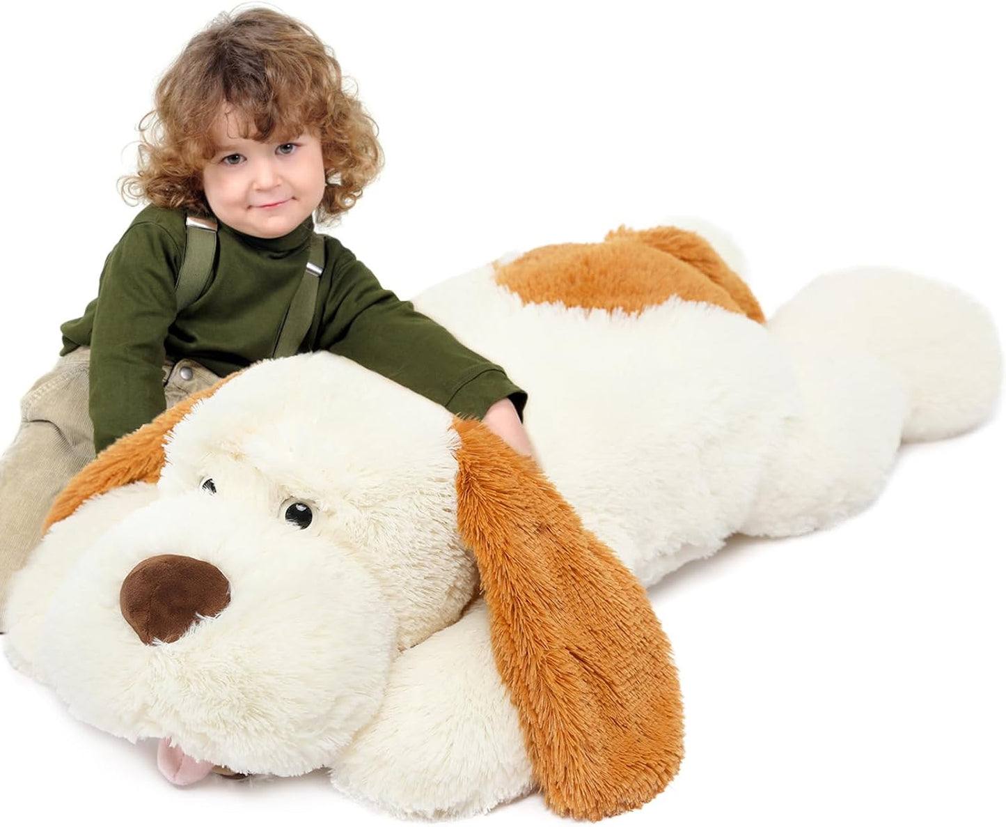 MorisMos Giant Dog Stuffed Animal - 31in Plush Puppy Pillow