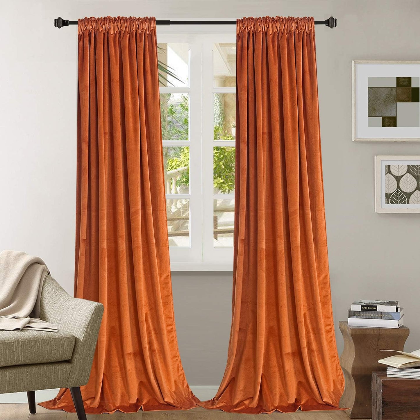 Super Soft 108 Luxury Velvet Blackout Curtains