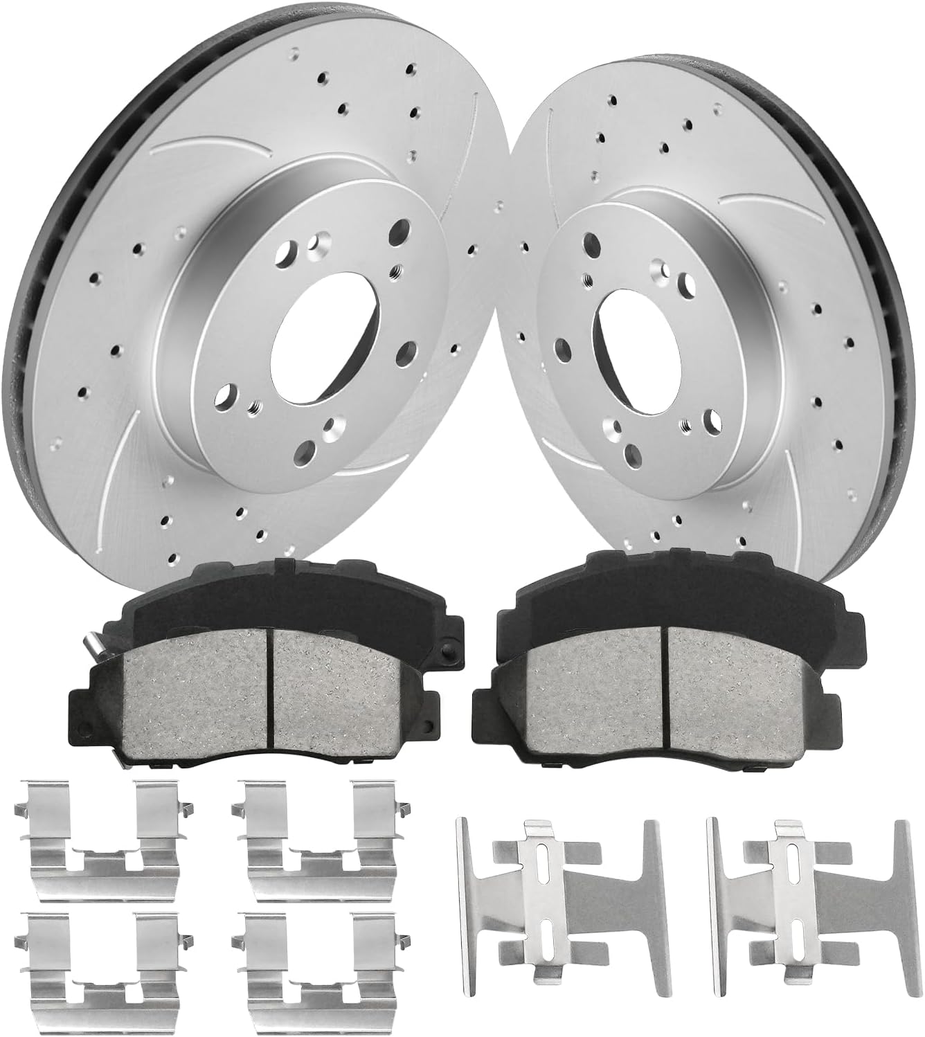 Front Brake Pads and Rotors Kit for 1998-2002 Honda Accord