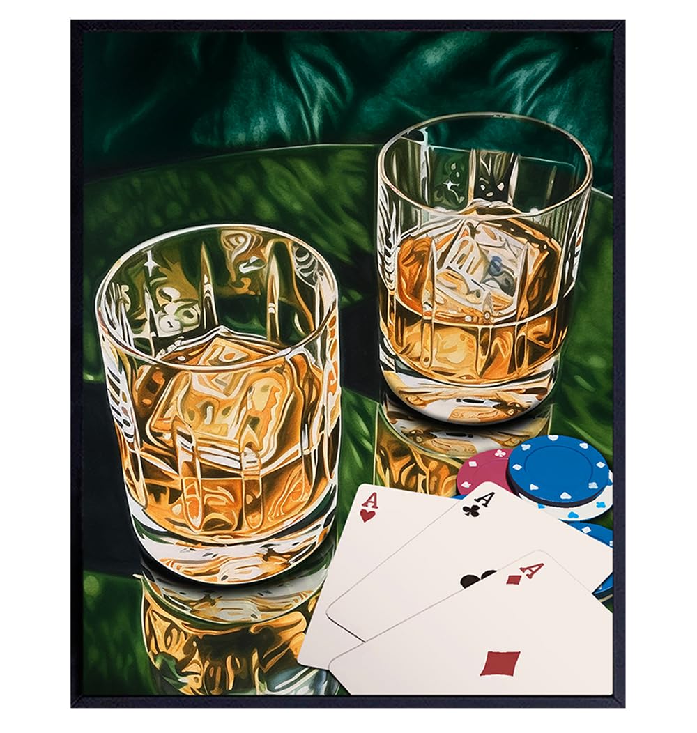Vintage Poker Art for Stylish Man Caves