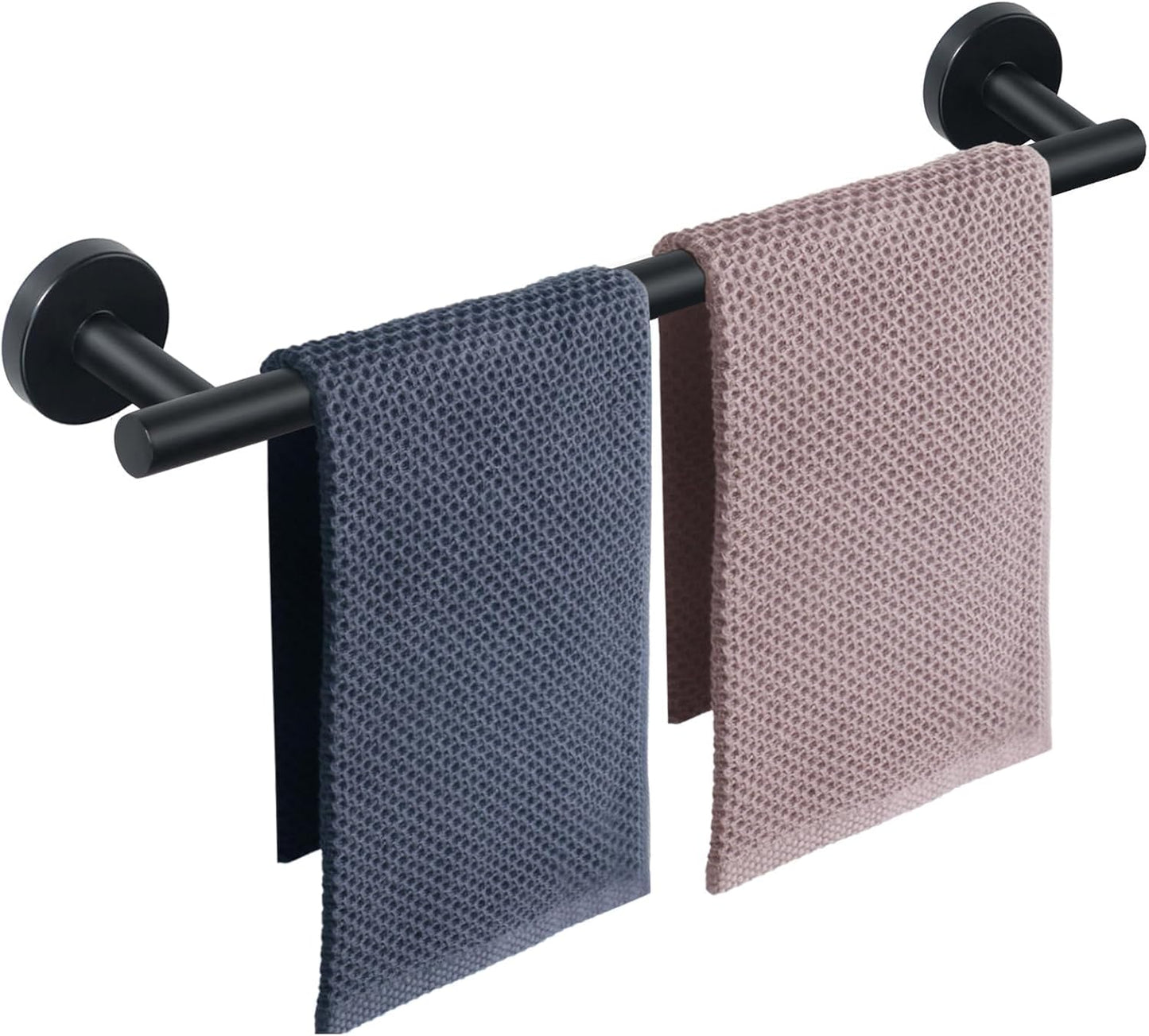 NearMoon 24 Inch Bath Towel Bar - Durable Matte Black Rack