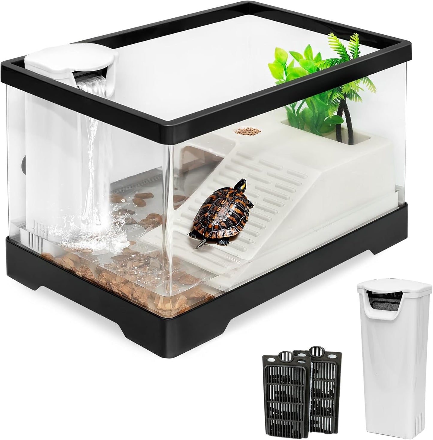 Turtle Tank Kit for Red Eared Slider - Perfect Starter Aquarium