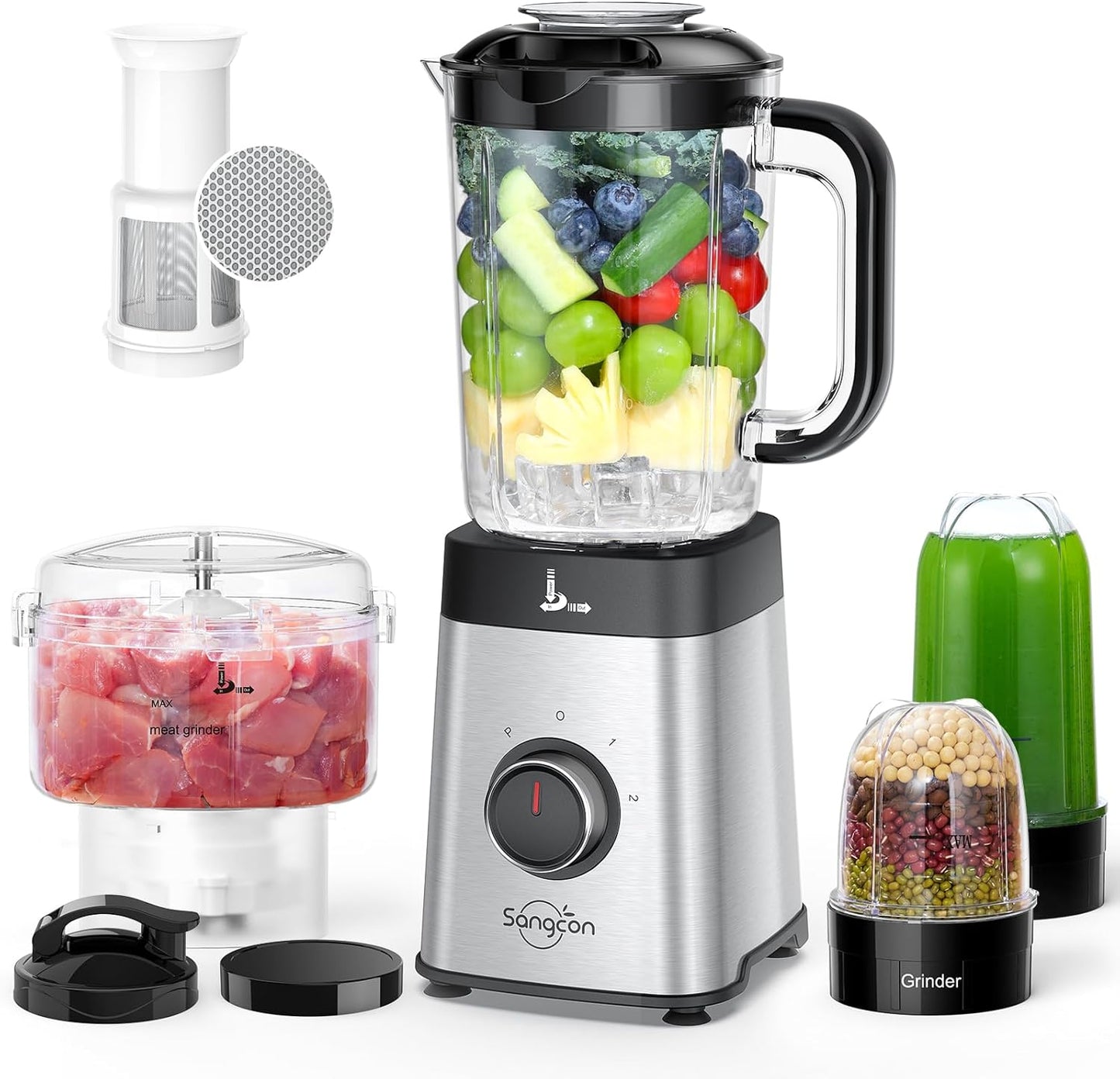 Sangcon 5-in-1 Blender & Food Processor: Ultimate Kitchen Efficiency
